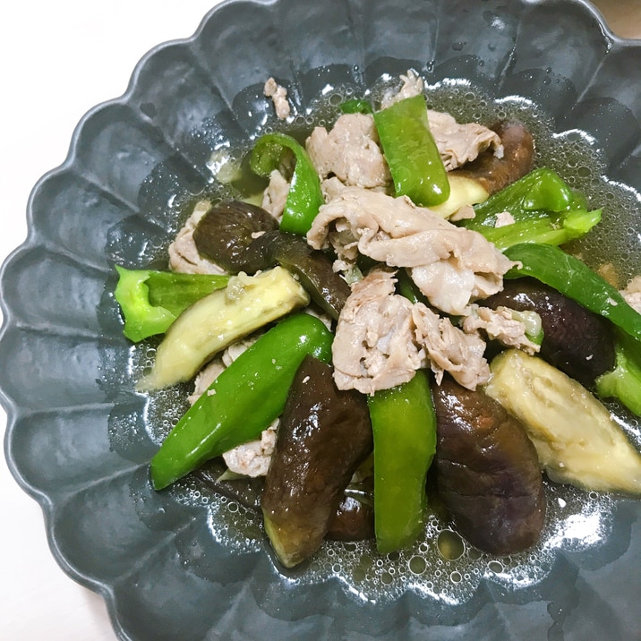白だし染み染み☆絶品!豚肉と茄子の煮浸し